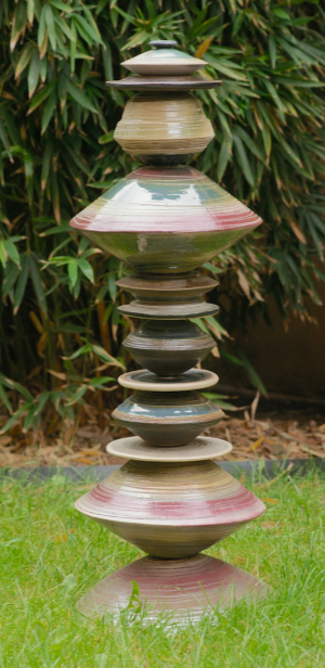 Betty Moerenhoudt - Thotem 2 noir et blanc (Ceramic)